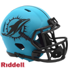 Miami Dolphins Helmet Riddell Replica Mini Speed Style Rave Alternate - Riddell