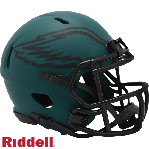 Philadelphia Eagles Helmet Riddell Replica Mini Speed Style Rave Alternate - Riddell