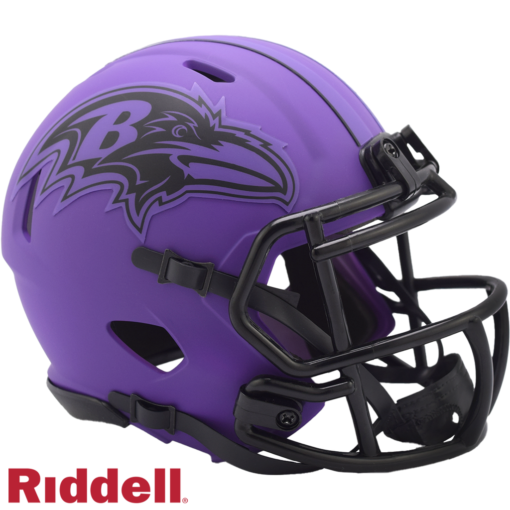Baltimore Ravens Helmet Riddell Replica Mini Speed Style Rave Alternate - Riddell