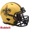 New Orleans Saints Helmet Riddell Replica Mini Speed Style Rave Alternate - Riddell