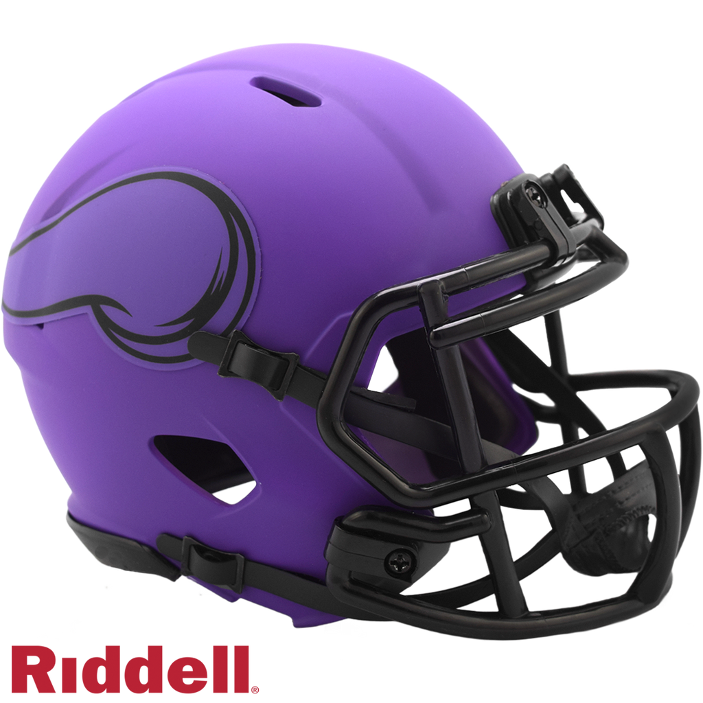Minnesota Vikings Helmet Riddell Replica Mini Speed Style Rave Alternate - Riddell