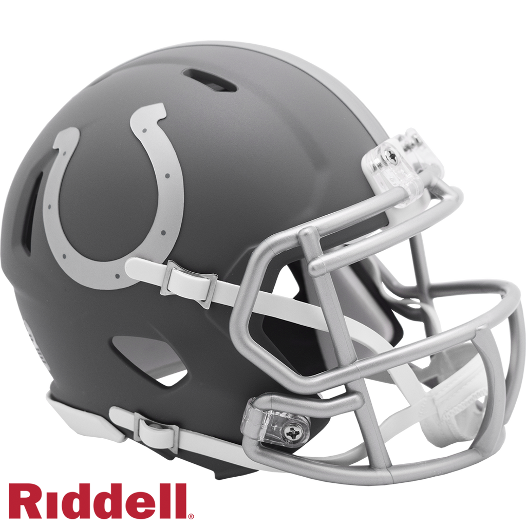 Indianapolis Colts Helmet Riddell Replica Mini Speed Style Slate Alternate - Riddell