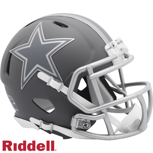 Dallas Cowboys Helmet Riddell Replica Mini Speed Style Slate Alternate - Riddell