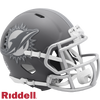Miami Dolphins Helmet Riddell Replica Mini Speed Style Slate Alternate - Riddell