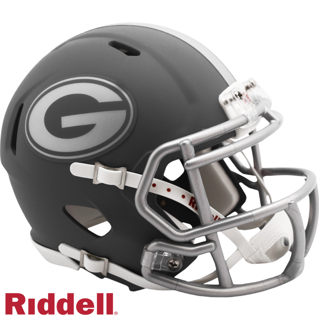 Georgia Bulldogs Helmet Riddell Replica Mini Speed Style Slate Alternate - Riddell