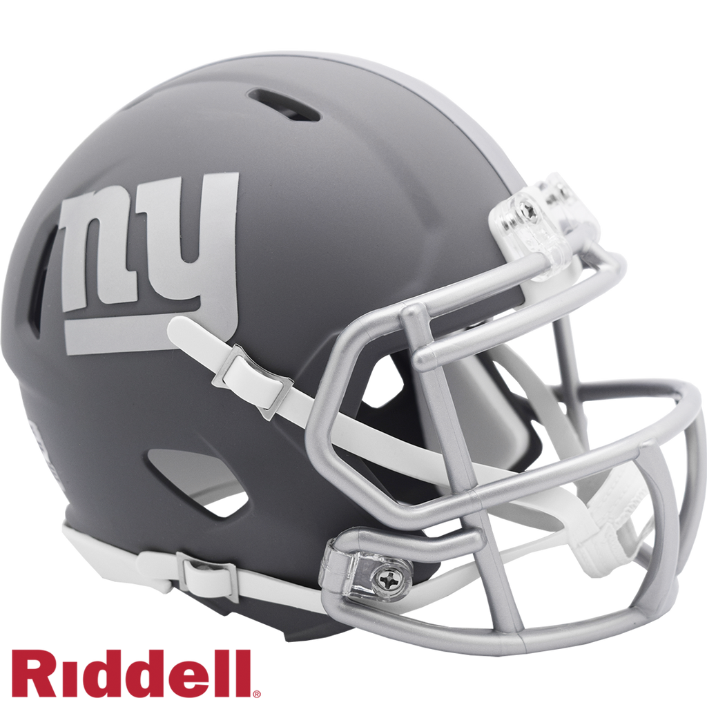 New York Giants Helmet Riddell Replica Mini Speed Style Slate Alternate - Riddell