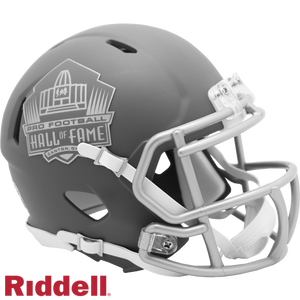 NFL Hall of Fame Helmet Riddell Replica Mini Speed Style Slate Alternate - Riddell