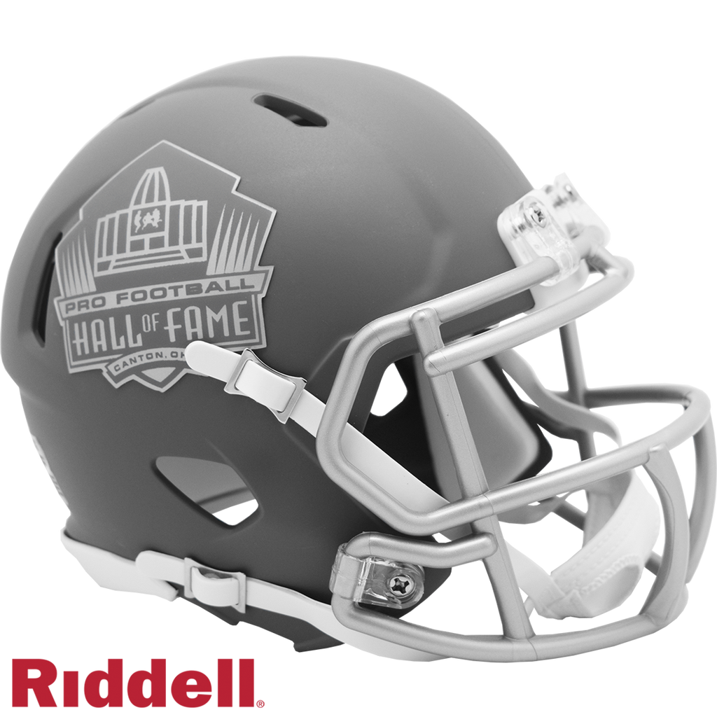 NFL Hall of Fame Helmet Riddell Replica Mini Speed Style Slate Alternate - Riddell