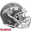 New York Jets Helmet Riddell Replica Mini Speed Style Slate Alternate - Riddell