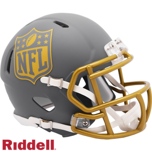 NFL Shield Helmet Riddell Replica Mini Speed Style Slate Alternate - Riddell