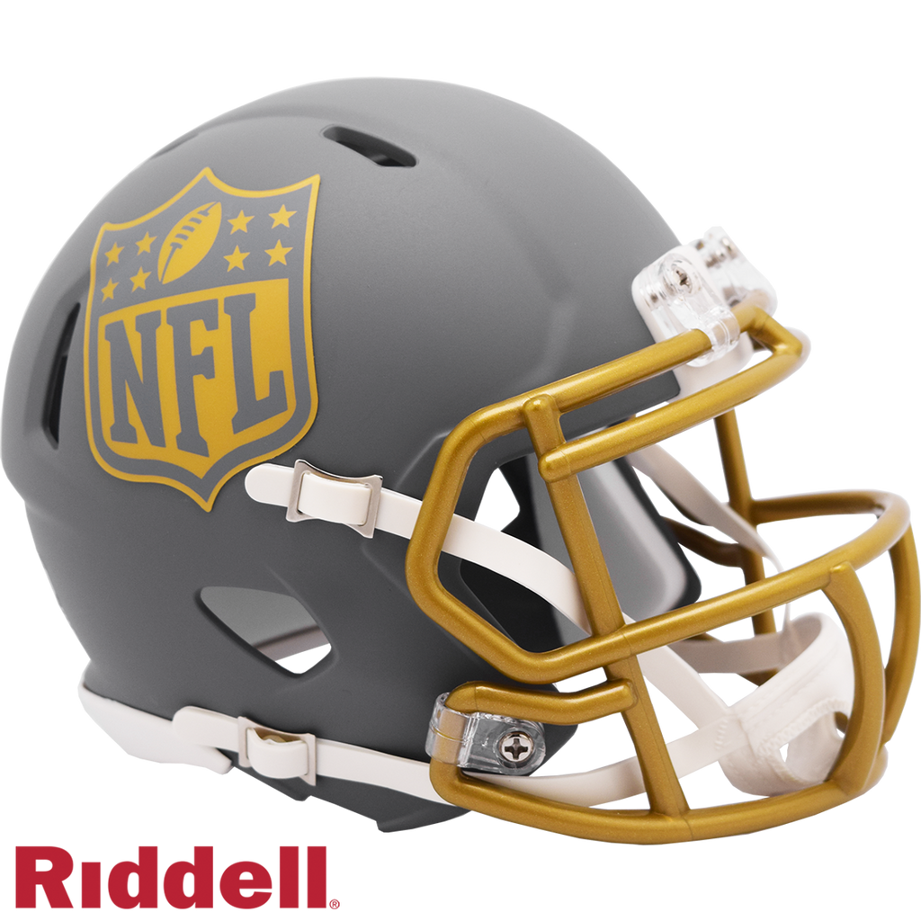 NFL Shield Helmet Riddell Replica Mini Speed Style Slate Alternate - Riddell