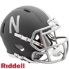 Nebraska Cornhuskers Helmet Riddell Replica Mini Speed Style Slate Alternate - Riddell