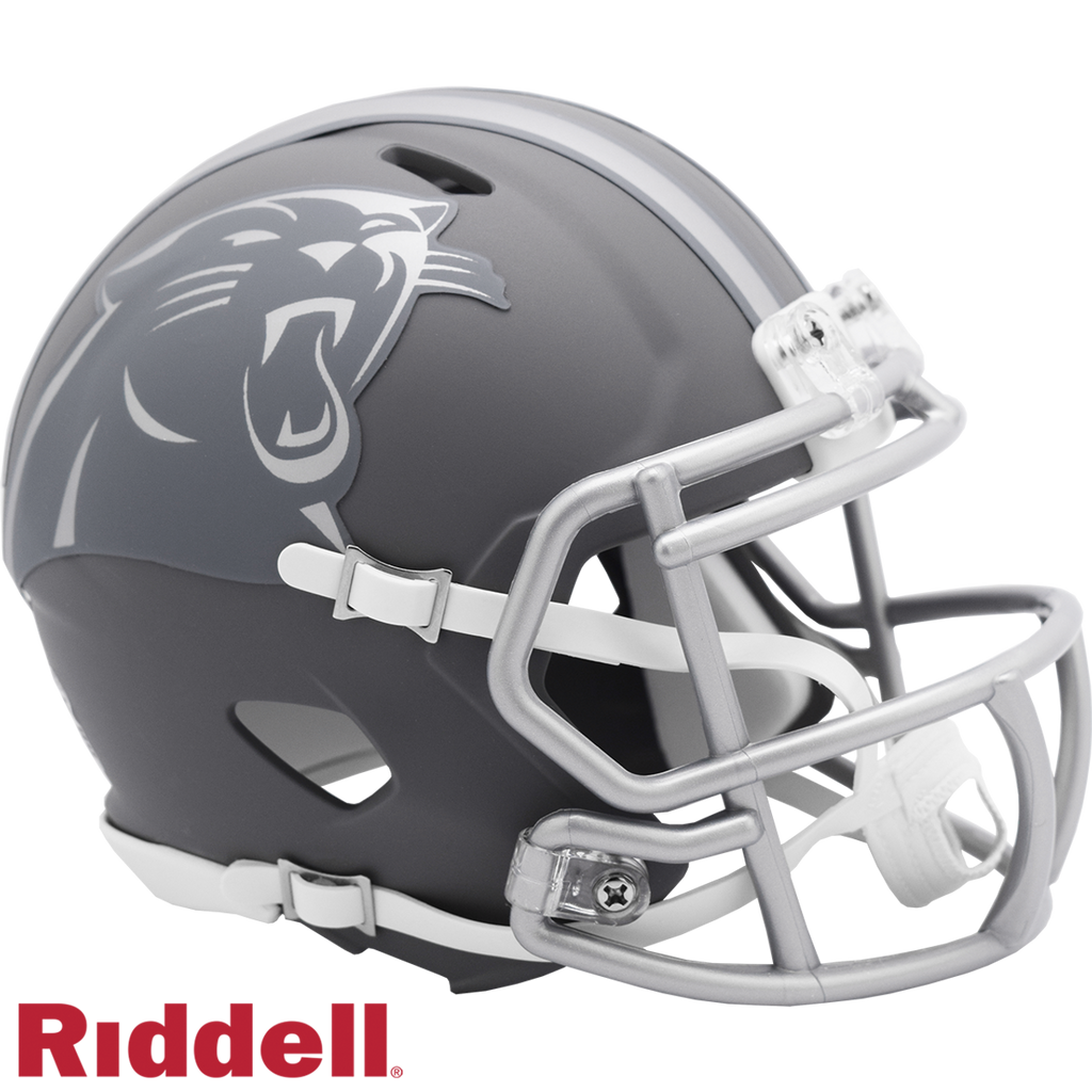 Carolina Panthers Helmet Riddell Replica Mini Speed Style Slate Alternate - Riddell