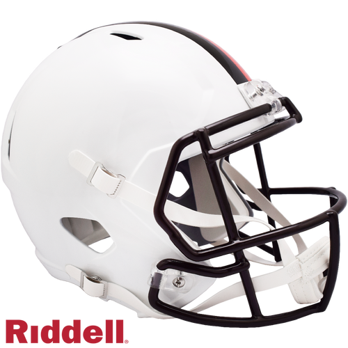 Cleveland Browns Helmet Riddell Replica Full Size Speed Style On-Field Alternate 2023 White Out - Riddell