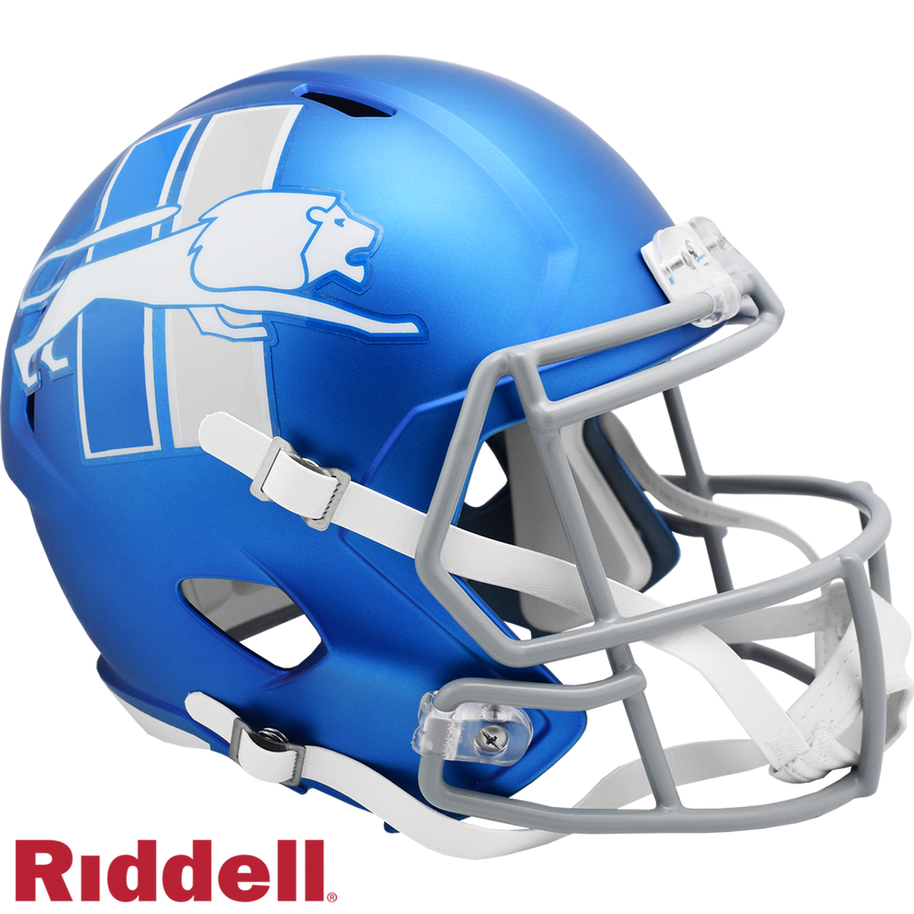 Detroit Lions Helmet Riddell Replica Full Size Speed Style On-Field Alternate 2023 - Riddell