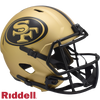 San Francisco 49ers Helmet Riddell Replica Full Size Speed Style Rave Alternate - Riddell