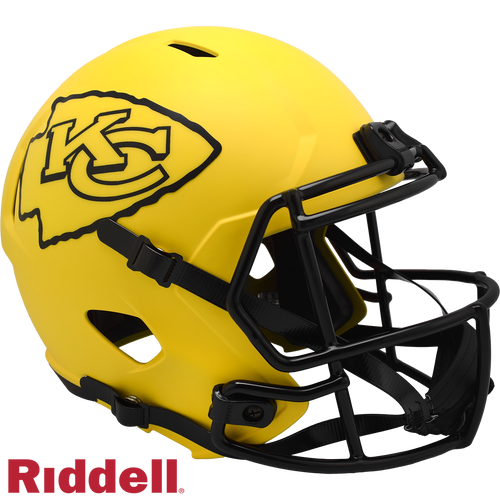 Kansas City Chiefs Helmet Riddell Replica Full Size Speed Style Rave Alternate - Riddell
