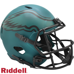 Philadelphia Eagles Helmet Riddell Replica Full Size Speed Style Rave Alternate - Riddell