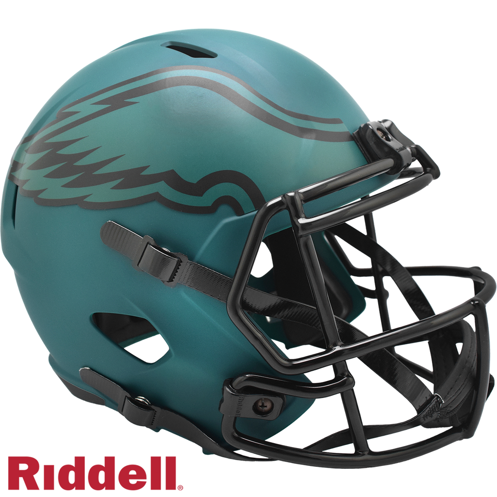 Philadelphia Eagles Helmet Riddell Replica Full Size Speed Style Rave Alternate - Riddell