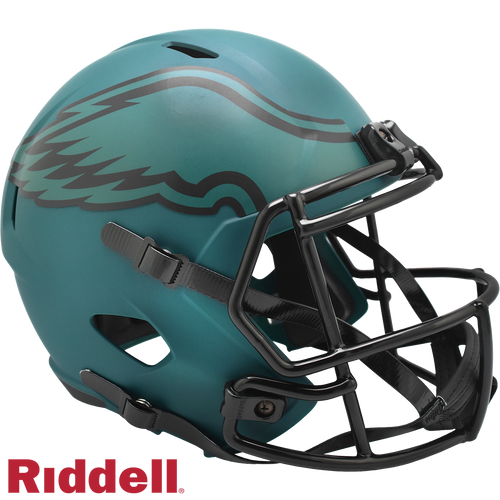 Philadelphia Eagles Helmet Riddell Replica Full Size Speed Style Rave Alternate - Riddell