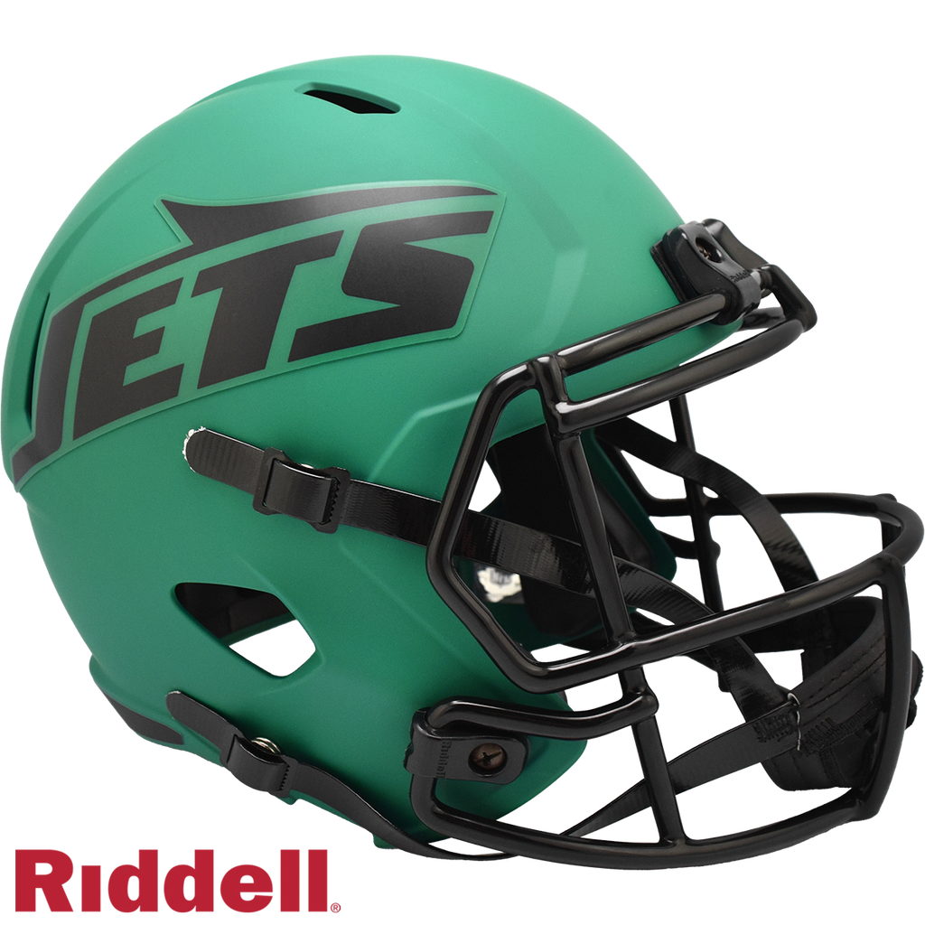 New York Jets Helmet Riddell Replica Full Size Speed Style Rave Alternate - Riddell