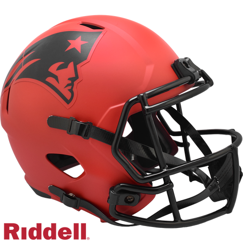 New England Patriots Helmet Riddell Replica Full Size Speed Style Rave Alternate - Riddell