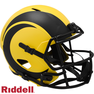 Los Angeles Rams Helmet Riddell Replica Full Size Speed Style Rave Alternate - Riddell