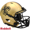 New Orleans Saints Helmet Riddell Replica Full Size Speed Style Rave Alternate - Riddell
