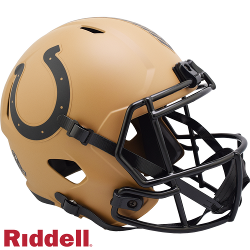 Indianapolis Colts Helmet Riddell Replica Full Size Speed Style Salute To Service 2023 - Riddell