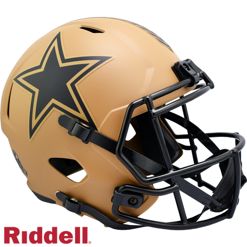 Dallas Cowboys Helmet Riddell Replica Full Size Speed Style Salute To Service 2023 - Riddell