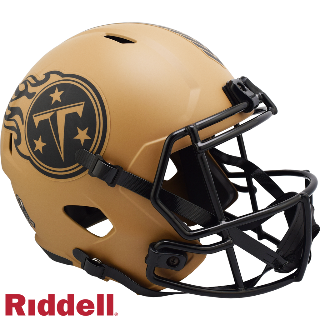 Tennessee Titans Helmet Riddell Replica Full Size Speed Style Salute To Service 2023 - Riddell