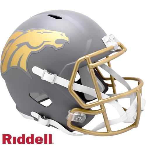 Denver Broncos Helmet Riddell Replica Full Size Speed Style Slate Alternate 2024 - Riddell
