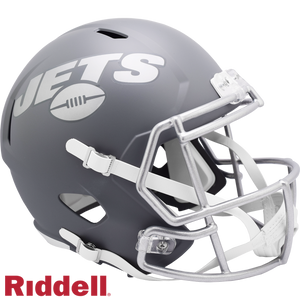 New York Jets Helmet Riddell Replica Full Size Speed Style Slate Alternate - Riddell