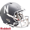 Nebraska Cornhuskers Helmet Riddell Replica Full Size Speed Style Slate Alternate - Riddell