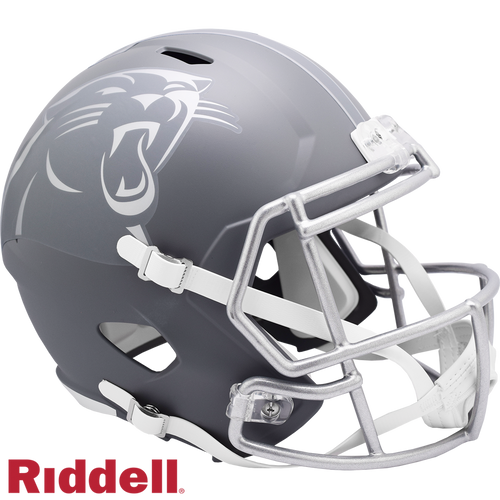 Carolina Panthers Helmet Riddell Replica Full Size Speed Style Slate Alternate - Riddell