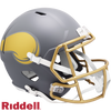 Minnesota Vikings Helmet Riddell Replica Full Size Speed Style Slate Alternate - Riddell