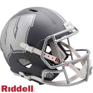 Wisconsin Badgers Helmet Riddell Replica Full Size Speed Style Slate Alternate - Riddell