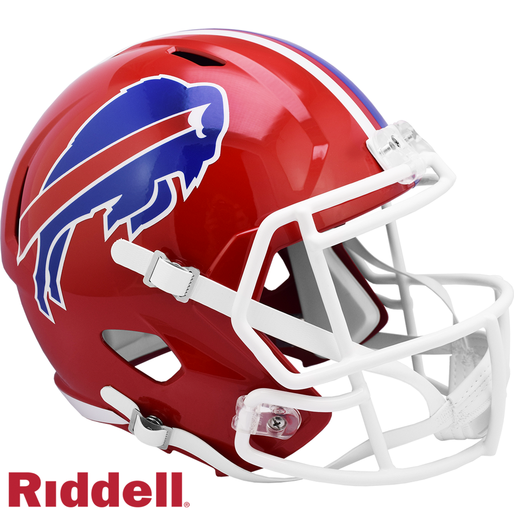 Buffalo Bills Helmet Riddell Replica Full Size Speed Style 1987-2001 T/B - Riddell