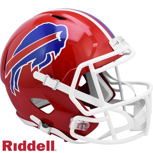 Buffalo Bills Helmet Riddell Replica Full Size Speed Style 1987-2001 T/B - Riddell