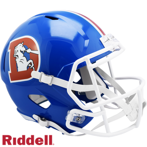 Denver Broncos Helmet Riddell Replica Full Size Speed Style 1975-1996 T/B - Riddell