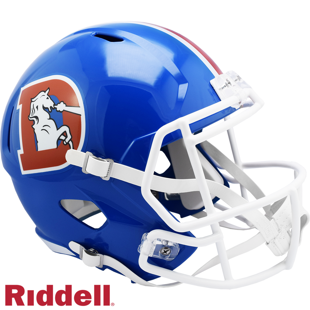 Denver Broncos Helmet Riddell Replica Full Size Speed Style 1975-1996 T/B - Riddell
