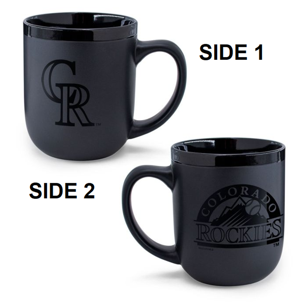 Colorado Rockies Coffee Mug 17oz Matte Black - WinCraft
