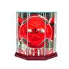 Octagon Soccer Ball Display Case with Cherry Moulding
