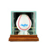 Single Baseball Display Case with Walnut Moulding