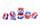 Sirius Dice - Sirius Dice Star Spangled Banner 7 Die Set