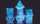 Sirius Dice - Sirius Dice Cloak And Dagger Set Blue