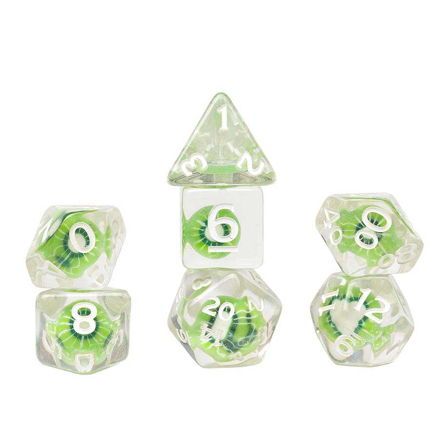 Sirius Dice -  7Ct Fruit Slice Dice Set: Kiwi