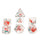 Sirius Dice -  7Ct Fruit Slice Dice Set: Watermelon