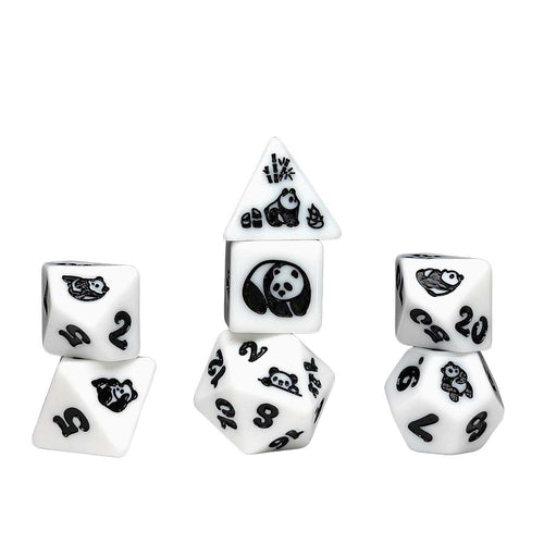 Sirius Dice: 7Ct Animal Dice: Moon Panda