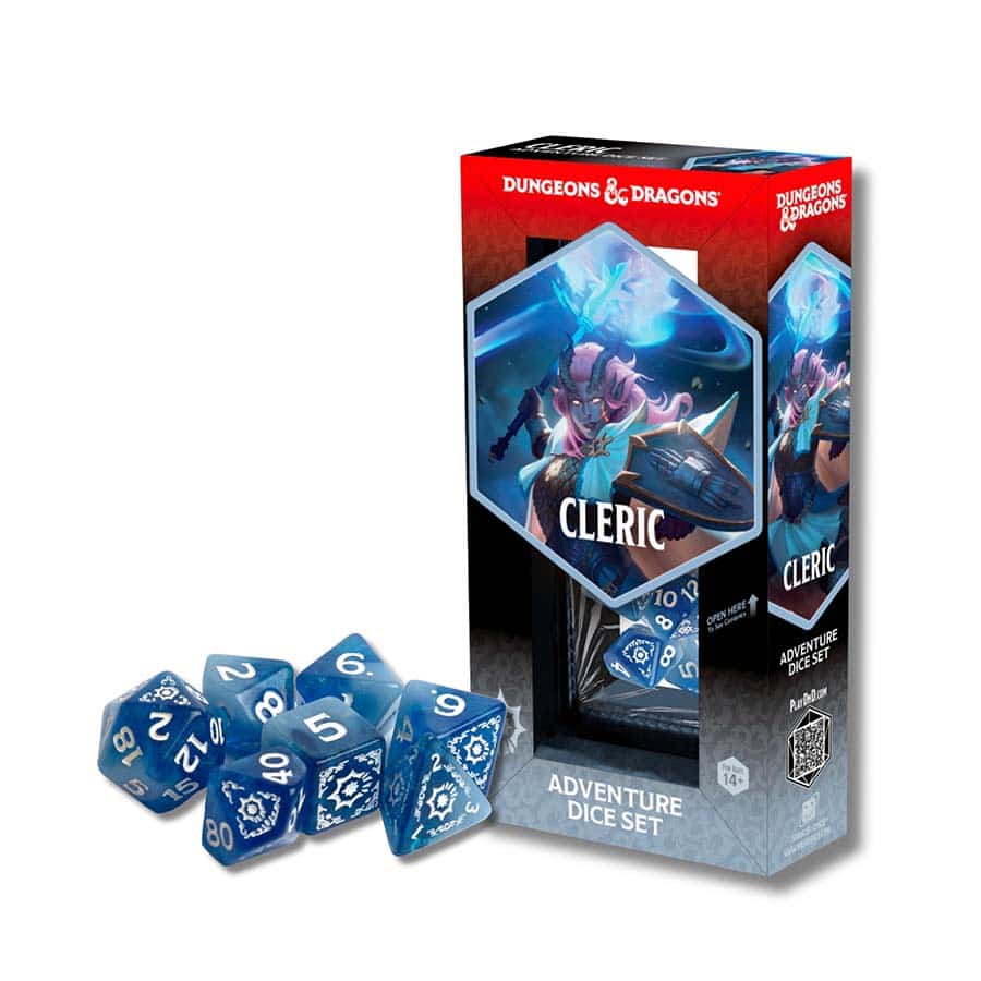 Sirius Dice -  Dungeons And Dragons: Adventurer Dice: Cleric White And Blue